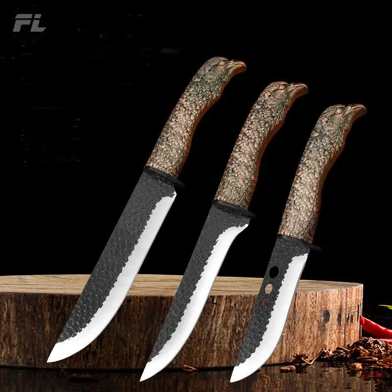 Hand Hammer Pattern Eagle Head Kitchen Household Bone Knife Meat