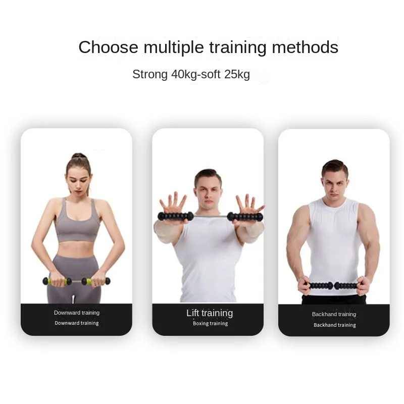 25 40kg Chest Clamp Clip Trainer Arm Twister Torsion for Wrist Strength Indoor Gym Tennis Basketball Badminton Training Bar arm strength trainer hand wrist exerciser