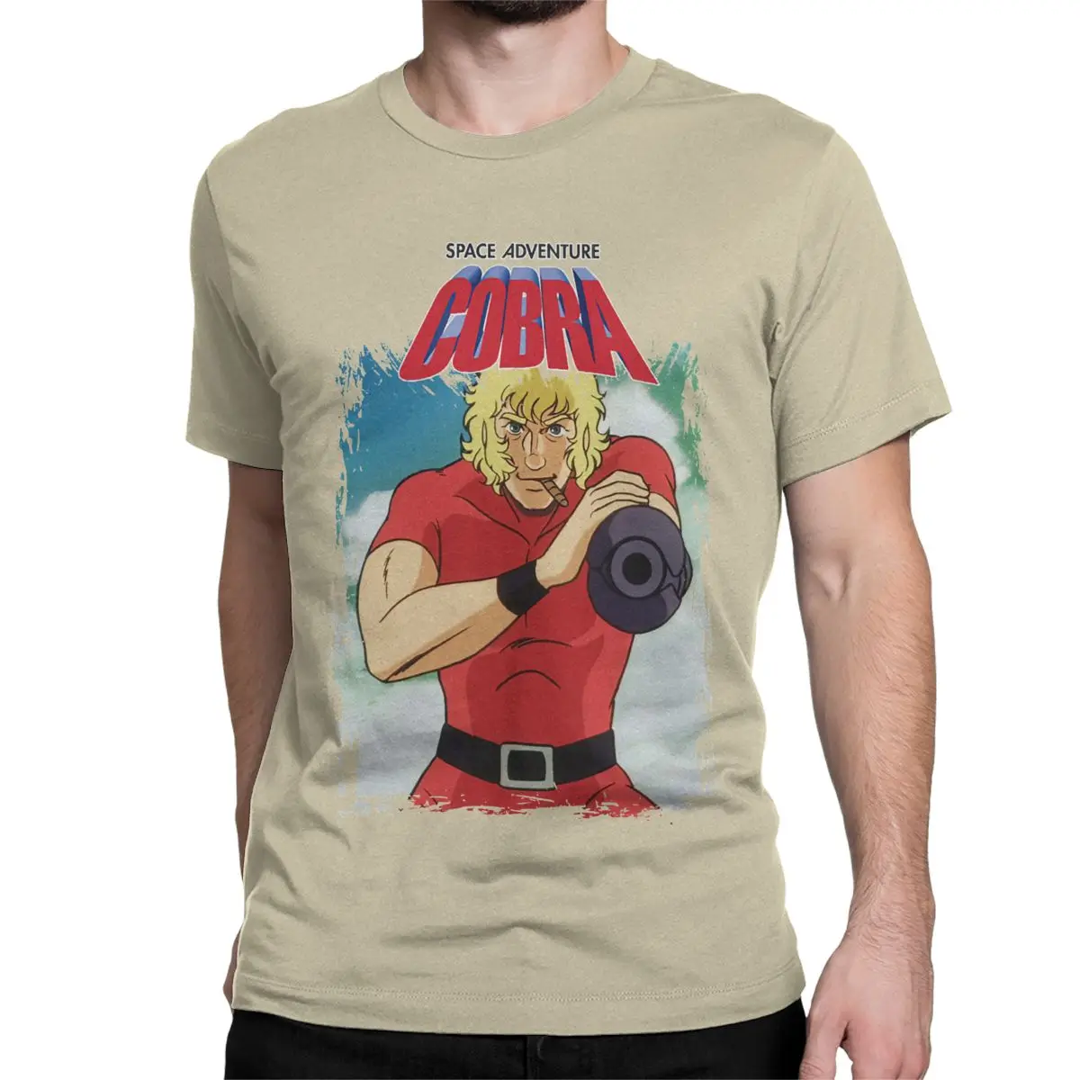 T-shirt Streetwear Space Adventure Cobra - 100% Coton, Coupe Classique, Noir, Design Original