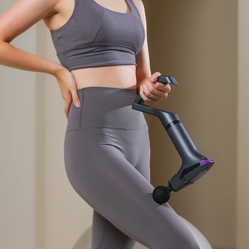 Electric Massager Multifunctional Muscle Relaxation Long-handle Massage Remission Tissue Percussion Body Electric Massage Gun