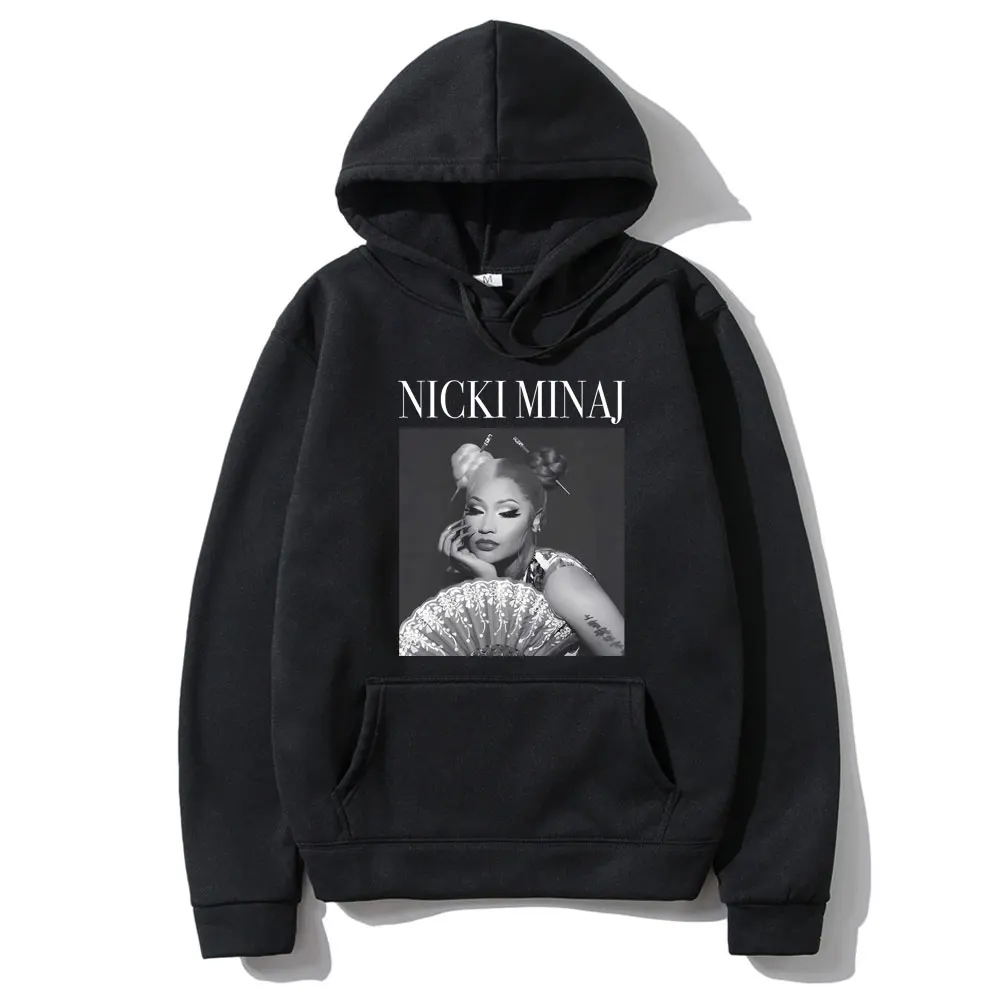 

Rapper Nicki Minaj Red Ruby Da Sleeze Album Cover Print Hoodie Men Women Hip Hop Vintage Sweatshirt Unisex Fleece Cotton Hoodies