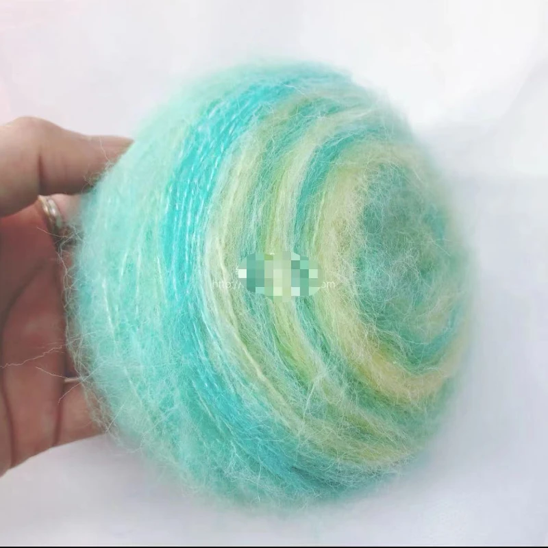50g Fantasy Color Dyed Sweater Yarn DIY Hand-knitted Gradient Crochet Thread Wool Mohair Scarves Socks Gloves Material