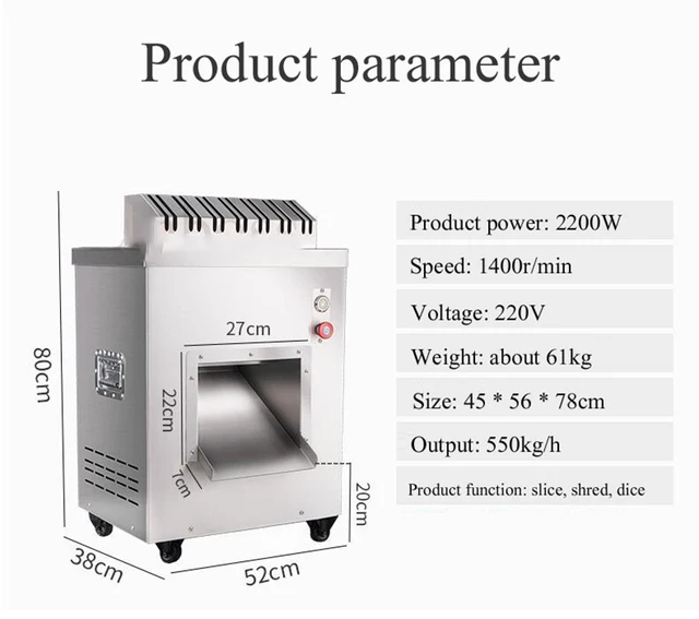 Automatic Small Meat Strips Slicing Cutting Machine Beef Pork Meat Chicken  Breast Jerky Frozen Fresh Meat Slicer From Lewiao321, $1,346.74