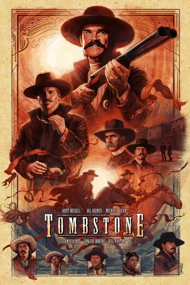 

Tombstone Movie Art Film Print Silk Poster Home Wall Decor