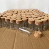 30/105 Pcs 15ml Small Glass Bottles Cork Stopper Test Tube Jars Mini Containers DIY Favors Herb Storage Decorative Tiny Bottles 1