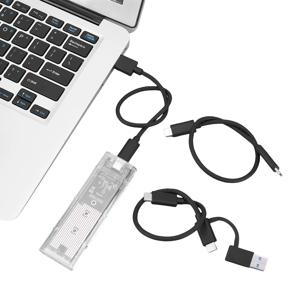M.2 NVME PCIe NGFF SATA   Ŭ SSD ̽, USB3.1 C Ÿ ϵ ũ ڽ, 2230 2242 2260 2280mm SSD 10Gbps  
