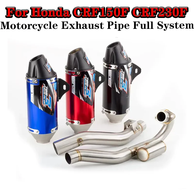 

Motorcycle Exhaust Pipe Full System For Honda CRF150F CRF230F CRF150 CRF230 Off-Road Complete Exhaust Muffler Pipes 2003-2016