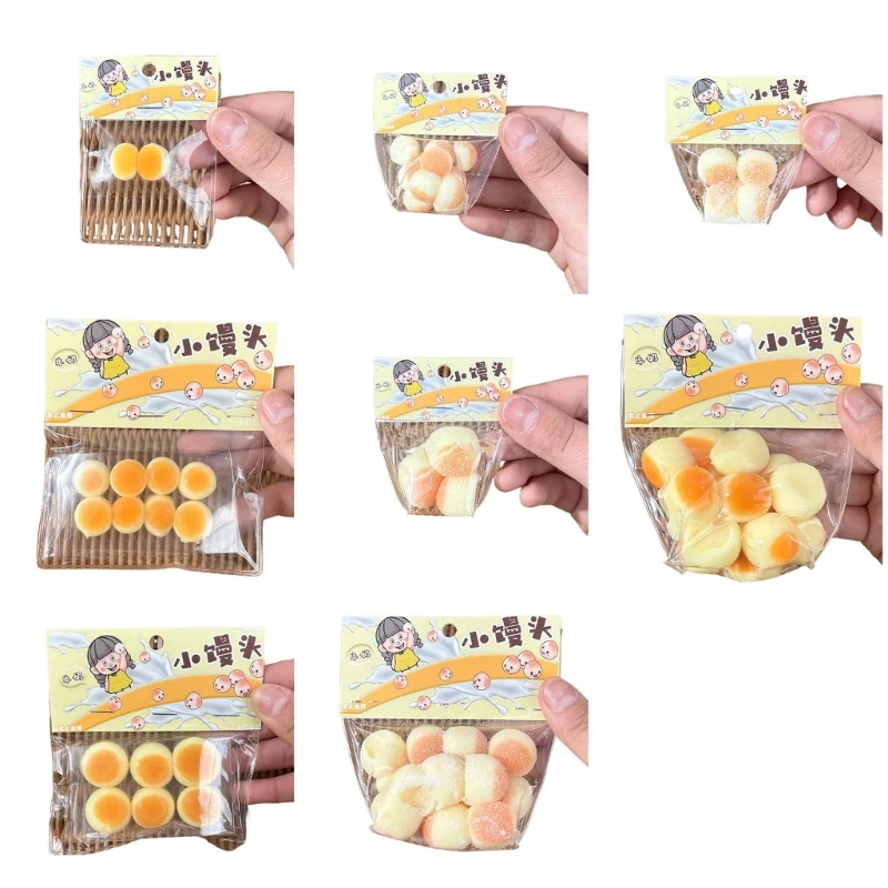 

Stress Relief Steamed Buns Toy for Adult Hand Squeeze TPR Anxiety Toy Squeezable Toy Holiday Goodie Bag Fillers