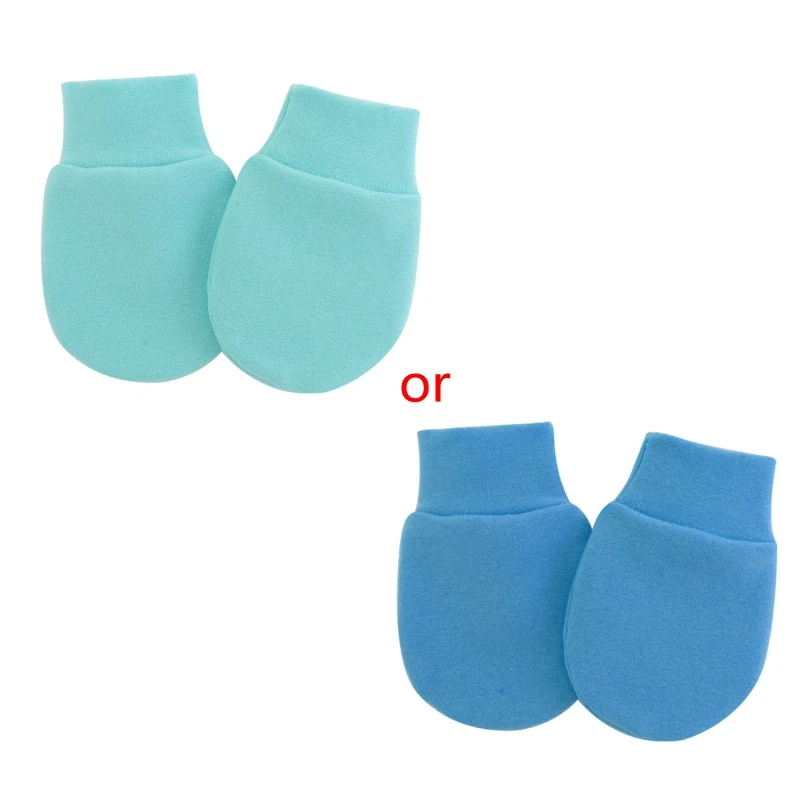 Guanti in morbido cotone antigraffio per bambini, calzini antigraffio, accessori per neonati - immagine 2