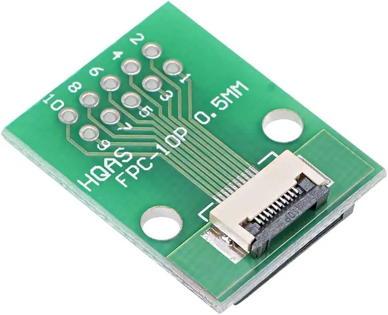 

Keszoox FFC FPC 10 Pin 0.5mm 1mm Pitch to DIP 2.0mm PCB Converter Board Couple Extend Adapter