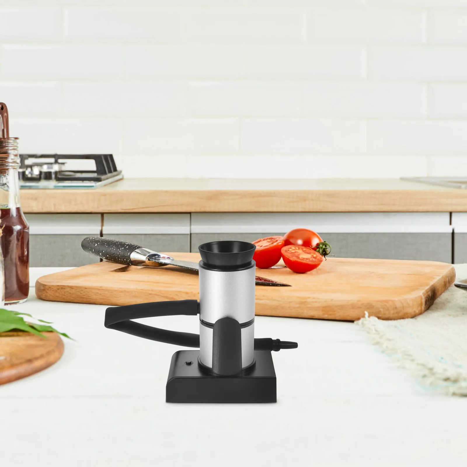 

Mini Handheld Smudging Machine Bbq Grill Aluminum Alloy Portable Kitchen Smoke Infuser