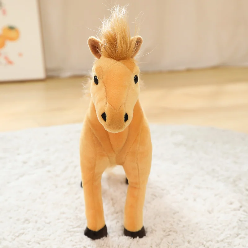 bonecas animais da vida real cavalo travesseiro