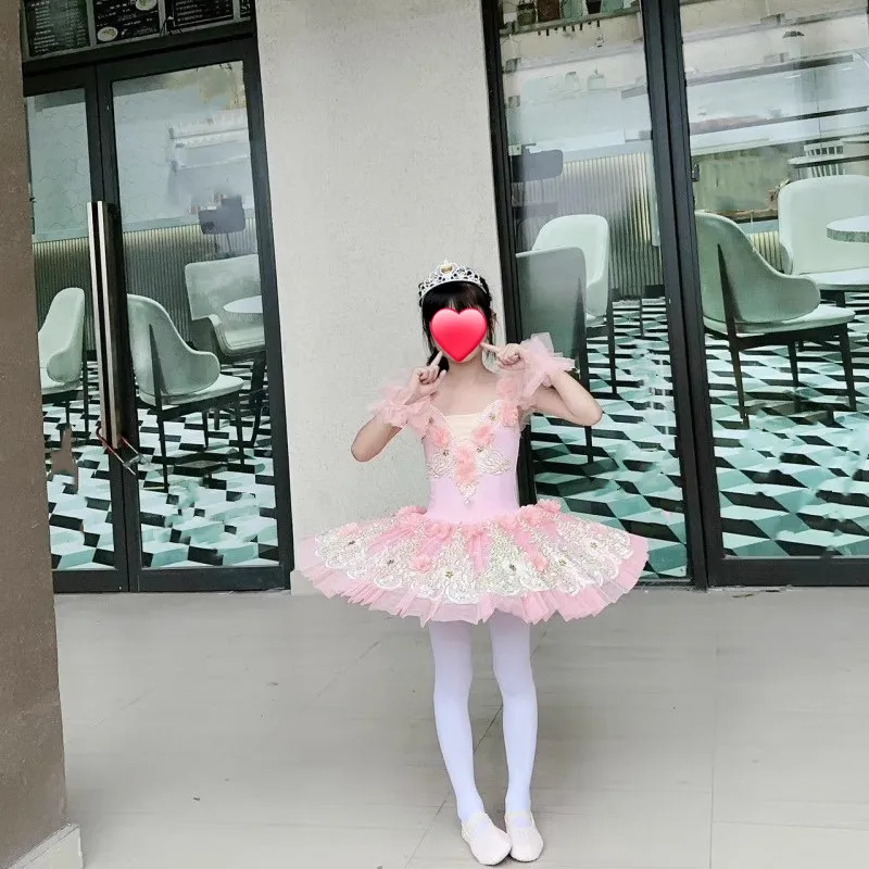 Tutus Vestido Tutu Bailarina Pink Blue White Ballerina Dress Professional Ballet Tutu Child Kids Performance Clothes Tutus Vestido Tutu Bailarina Pink Blue White Ballerina Dress Professional Ballet Tutu Child Kids Performance Clothes