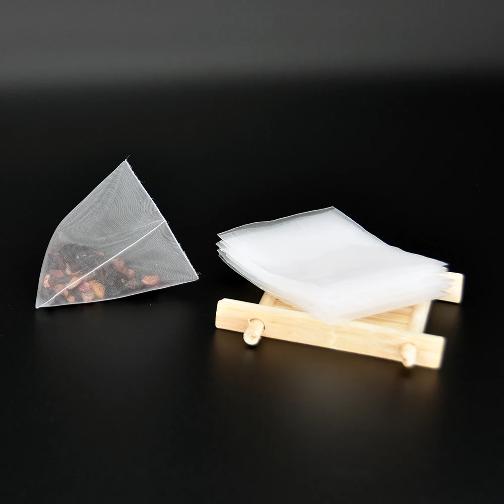 Regular Size 10000pcs Heat Sealable Filters Nylon Tea Bag Without Strings And Tags for Spice Herb