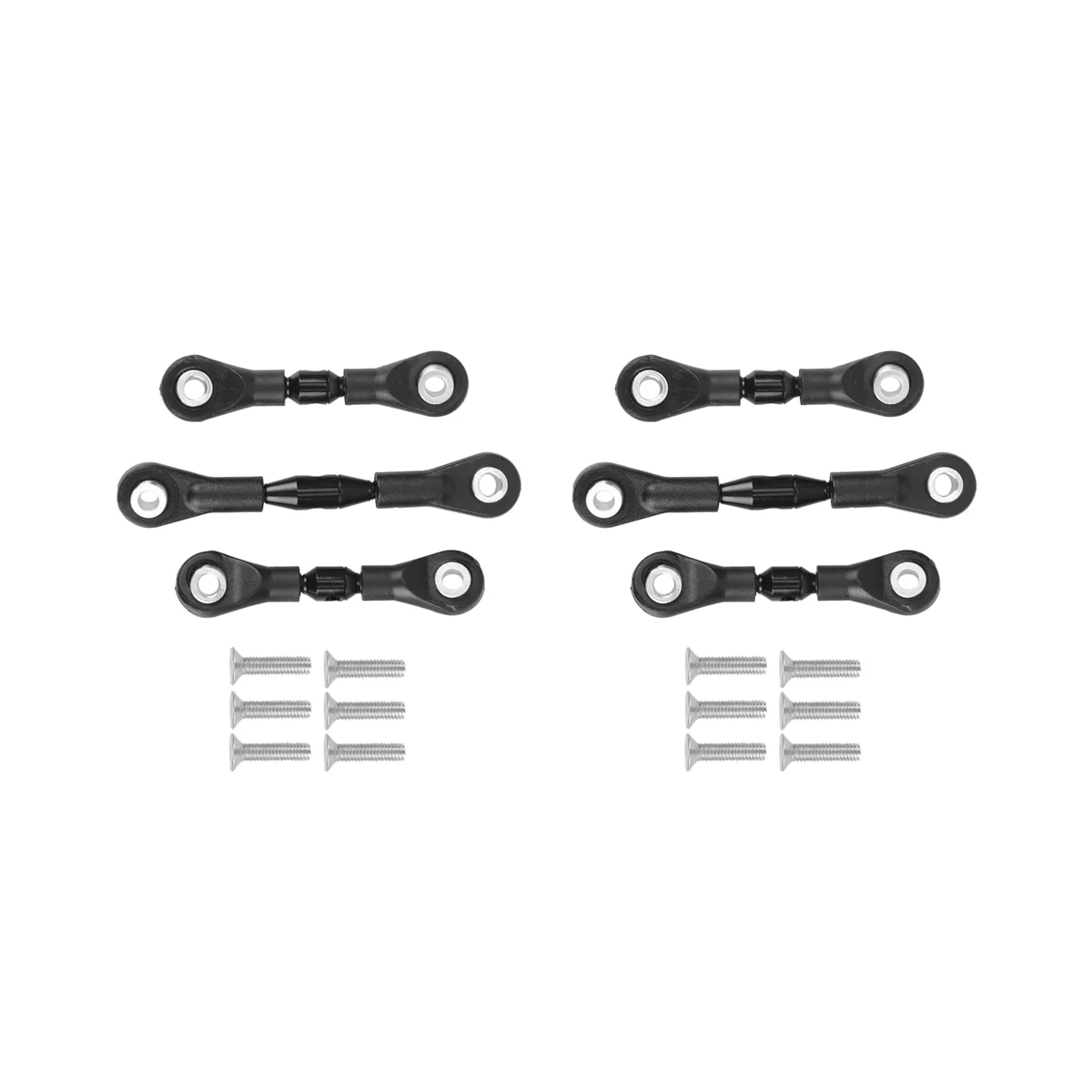 

6 шт., металлическая рулевая тяга для Tamiya TT-01 TT01 1/10
