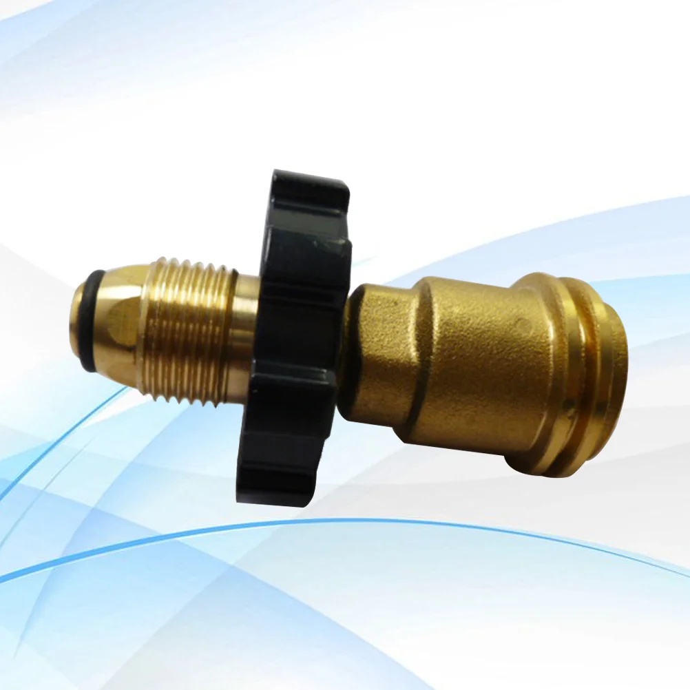 

Propane Adapter With Controlled Safety Device For Gas Tank Adapter