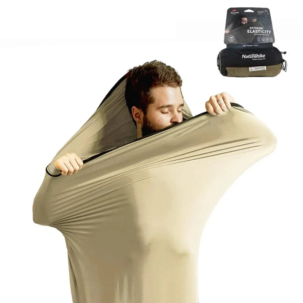 

2023 Sleeping Bag Liner Ultralight High Elastic Mummy Quilt Winter Wearable Portable Camping