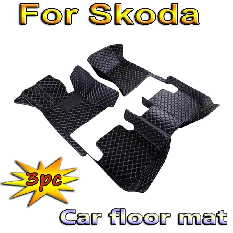 Tappetini Auto In Pelle Per Skoda Octavia Superb Fabia Kodiaq Karoq Rapid Enyaq Accessori Auto