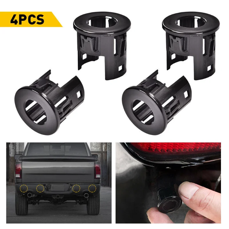 

4Pcs Front Rear Bumper Parking Distance Sensor Bezel for Dodge Ram 1500 2014 2015 2016 2017 2018 Fit Classic 2019 2020 2021