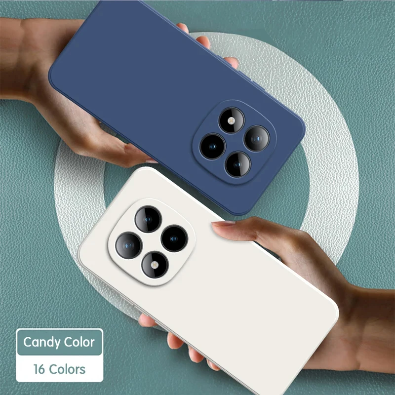 Luxury Liquid Silicone Soft Phone Case - Simple Back Cover