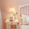 Children's Room Table Lamps Cute Pink Rabbit Light Modern Warm Romantic Princess Room Decor Girl Bedroom Bedside Table Lights 2