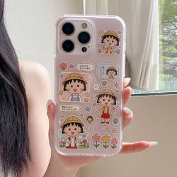 Adorable Chibi Maruko - chan Shockproof Phone Case - Cartoon Anime Hard Cover - iPhone 15 (A)