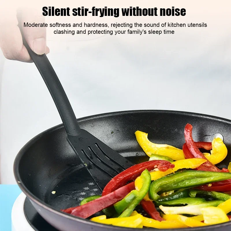 Description Picture 3 of item3PCS Mini Nylon Kitchen Utensils Set For Kids Kitchen Cooking Tools Slotted Turner Solid Spoon Fork Spade Fork Spoon Dinnerware