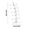 Acrylic Eyeglass Holder 5-tier Optical Glasses Organizer Stand Boat Arc Design Eyewear Holder Display Ski Goggles display stand 6