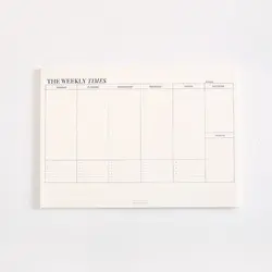 Weekly Planner & To - Do List: 60 - Sheet Office & School Memo Pad with Time Management Features (Weekly Plan)