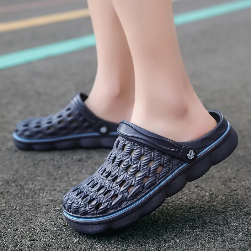 2024 Men's Sandals Women's Outdoor Beach Wading Slippers for Men Garden Home Clogs Women's Sandals Summer Hiking Sandals Men 6