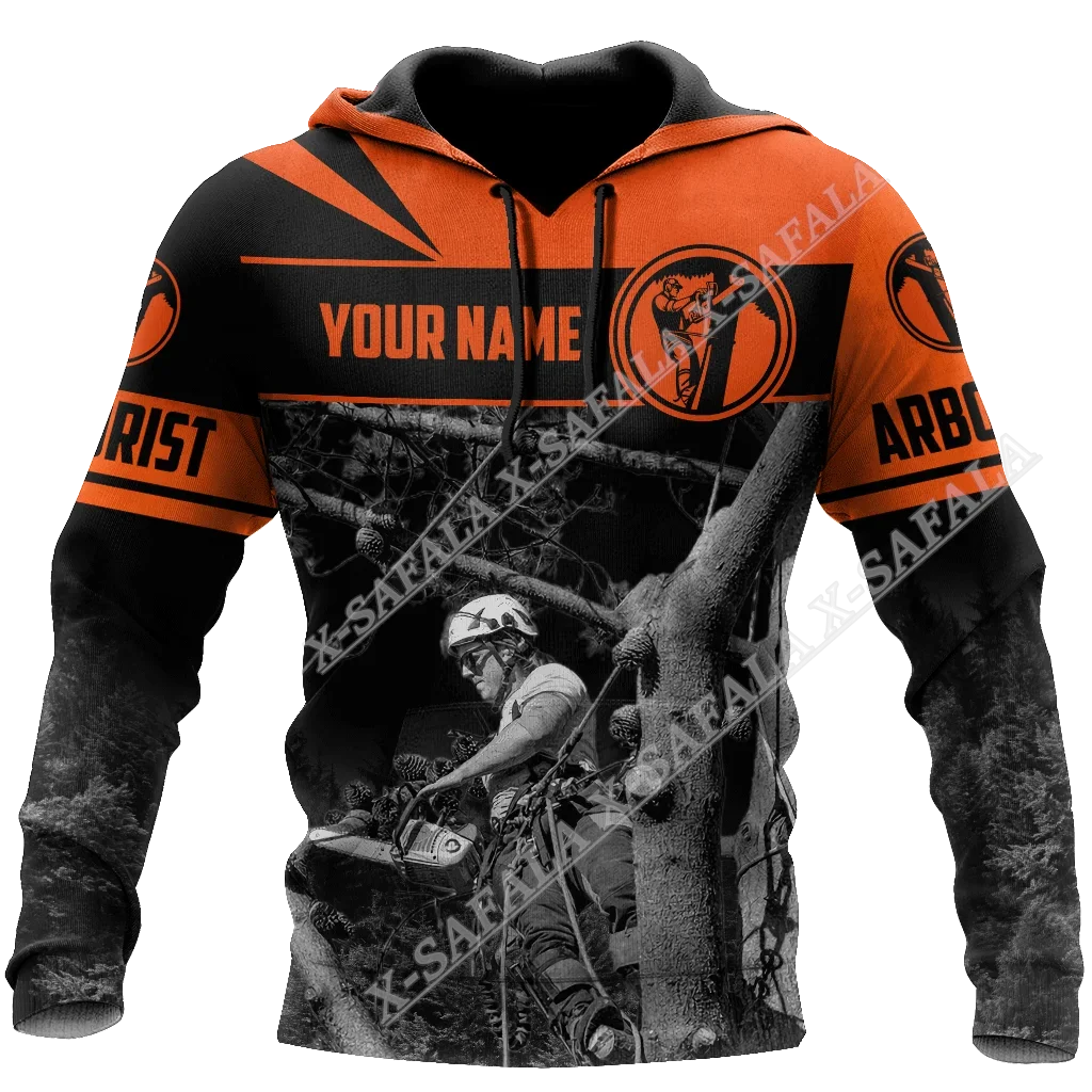 

CUSTOMIZE Arborist Logger Lumberjack 3D Print Zipper Hoodie Men Pullover Sweatshirt Hooded Jersey Tracksuit Outwear Coat Casual