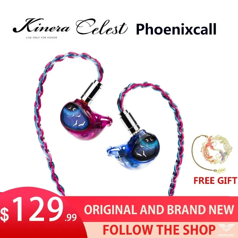 

Kinera Celest Phoenixcall 1DD+2BA+2 Micro Planar Drivers in-Ear Monitors 5 Hybrid Drivers Earphones IEMs with 0.78 2Pin Cable