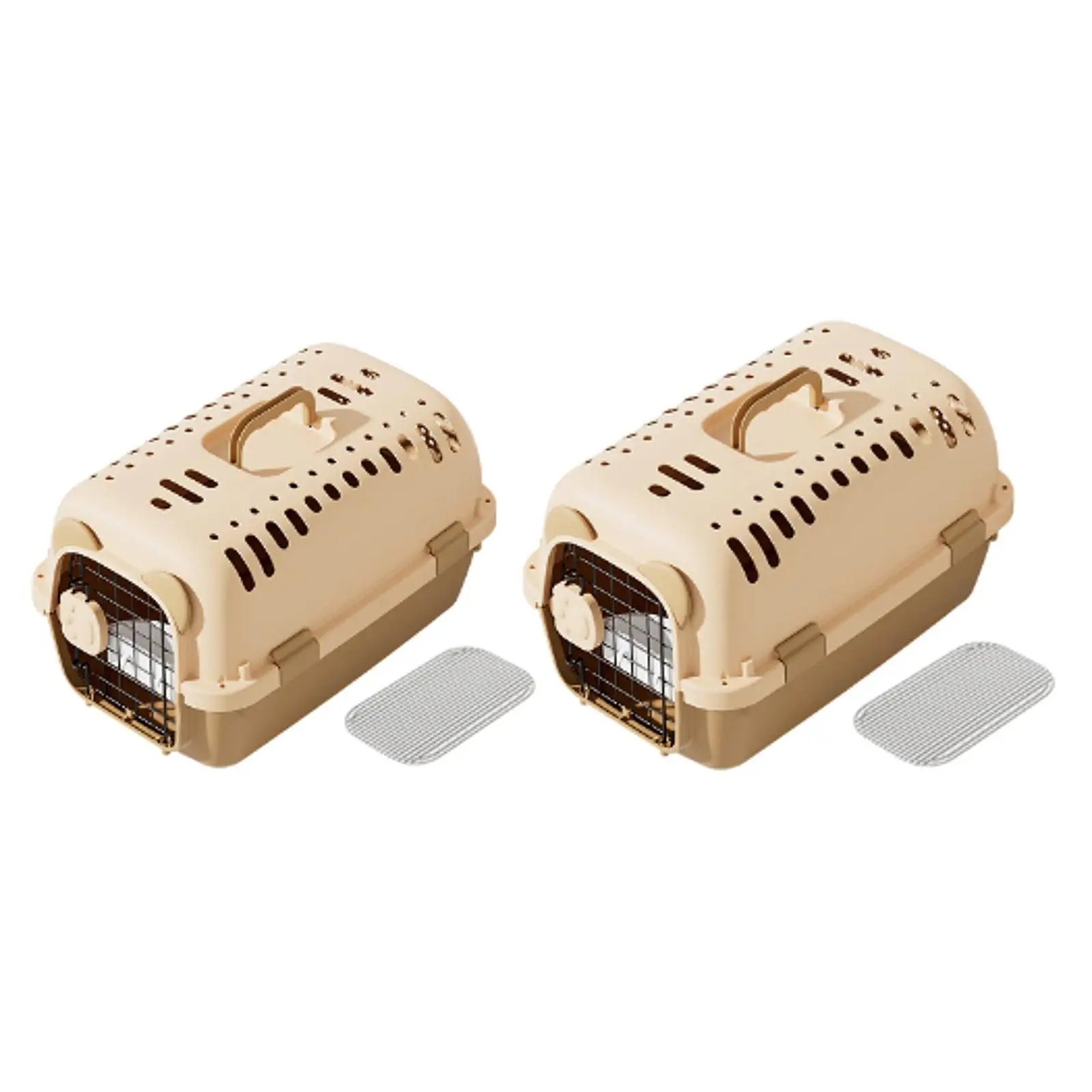 Pet Carrier Hard Sided Pet Transport Cage Breathable Multifunction Supplies