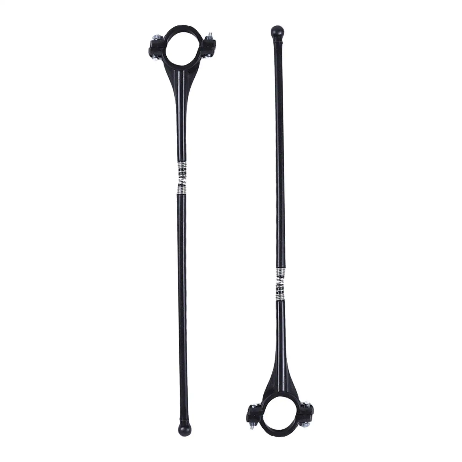 2x Bike Flagpole Set 25mm Handlebar Diameter with Spring Connection Cycling Handlebar Holder Motorcycle Flagstaff