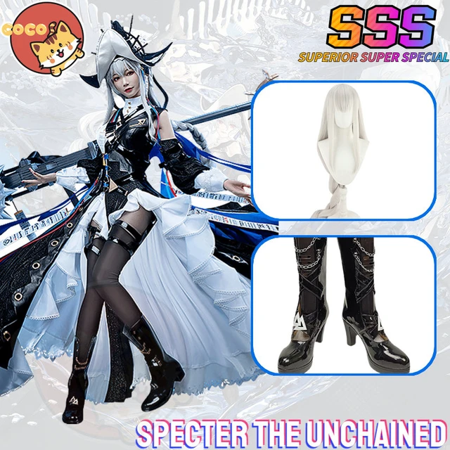 CoCos-SSS Game Arknights Specter The Unchained Cosplay Costume Game Cos  Arknights Laurentina Costume and Cosplay Wig