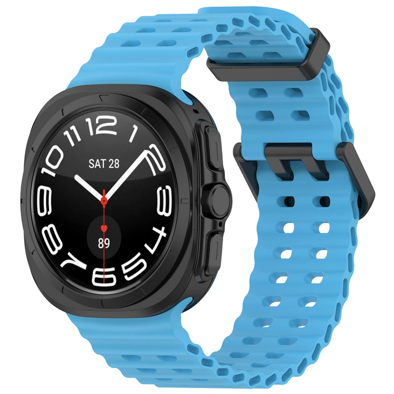Silicone Sports Strap for 47mm Watch - Soft and Adjustable Bracelet Band for Men and Women