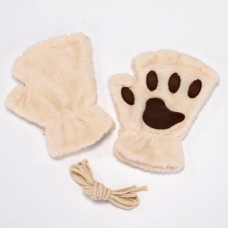 Cute Cartoon Cat Claw Gloves Gloves Cat Paw Fingers Lovely Women
