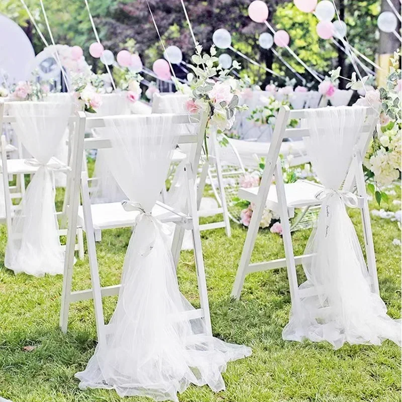 1.6X2 M Sheer Crystal Wedding Tulle Roll Organza Fabric for Wedding Birthday Party Backdrop Decor DIY Chair Sashes