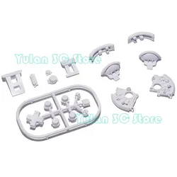 Switch Lite Custom Button Set - Complete Replacement Kit for Gaming Console Accessories (White)