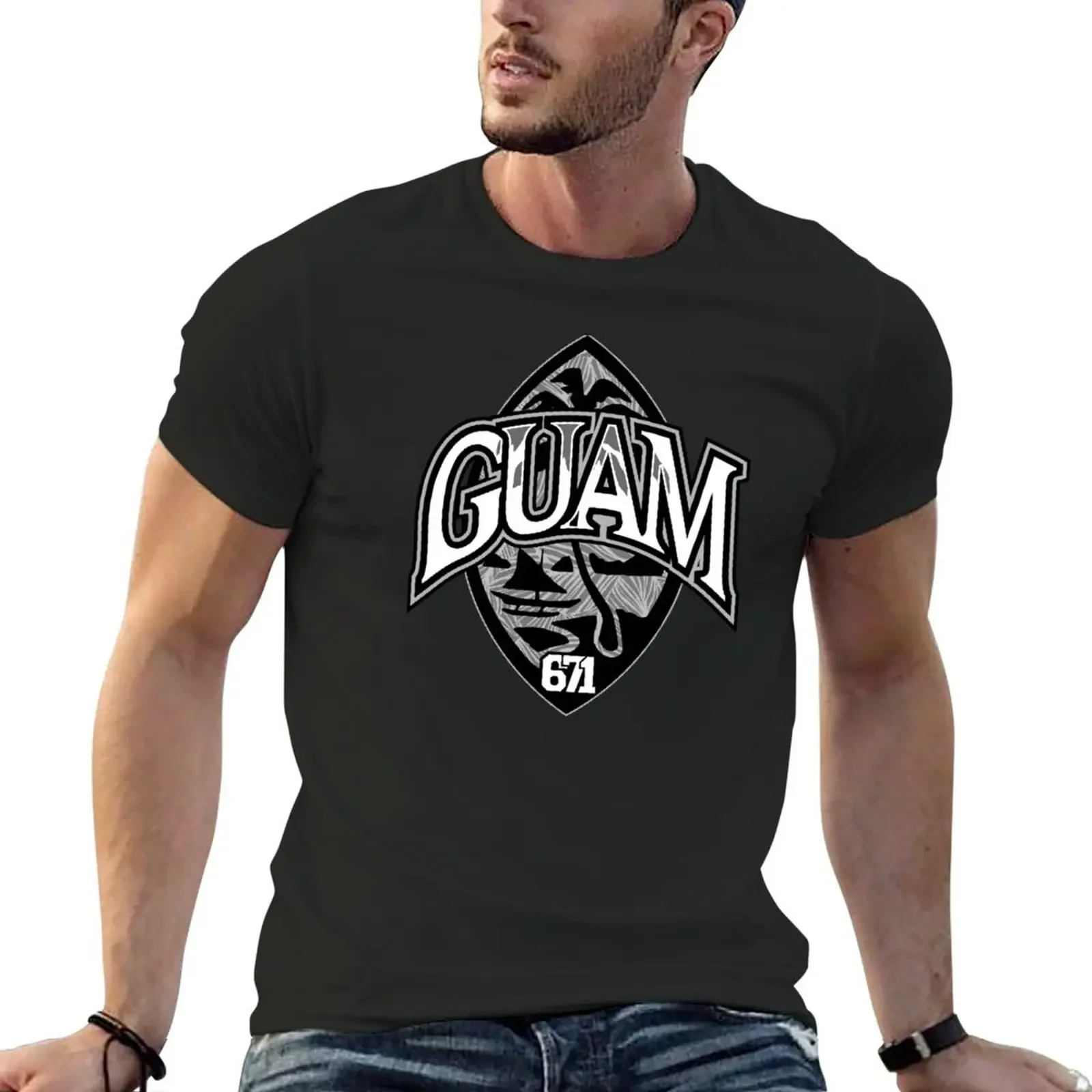 

Seal Of Guam USA 671 T-Shirt funnys tops t shirts for men