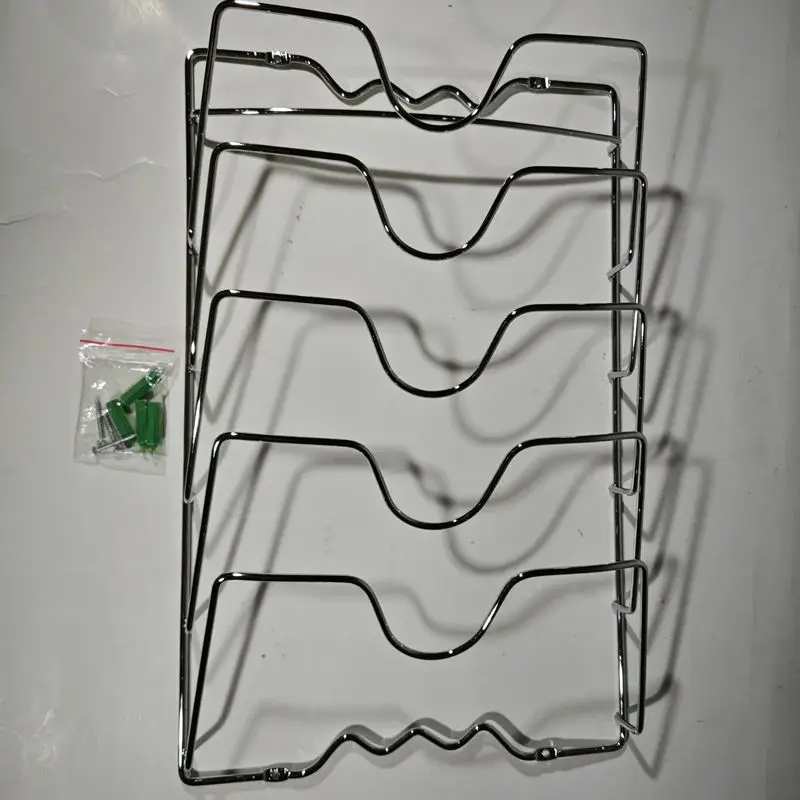 1Pcs Kitchen Accessories Stainless Steel Pot Lid Shelf Kitchen Organizer Pan Cover Lid Rack Stand Holder Dish Rack 4
