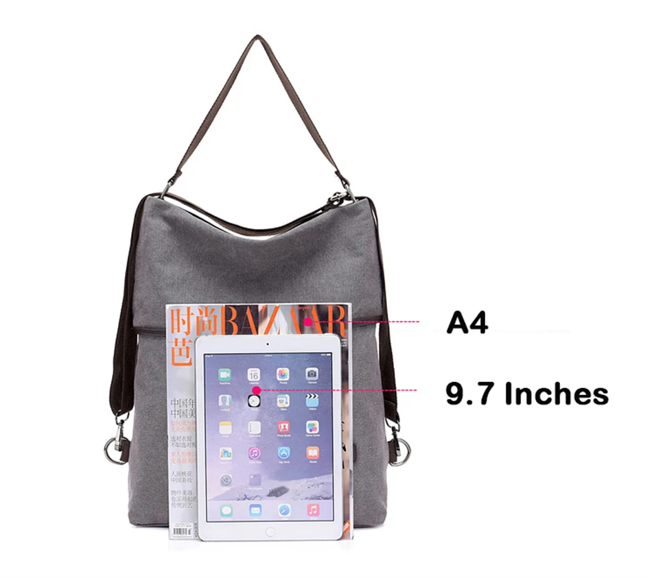 Fashion Women Backpacks Large Capacity Canvas Bookbag 3 in 1 Anti Theft Travel Backpack School Bag for Teenage Girls Mochila New Stylish Backpacks best of sale 