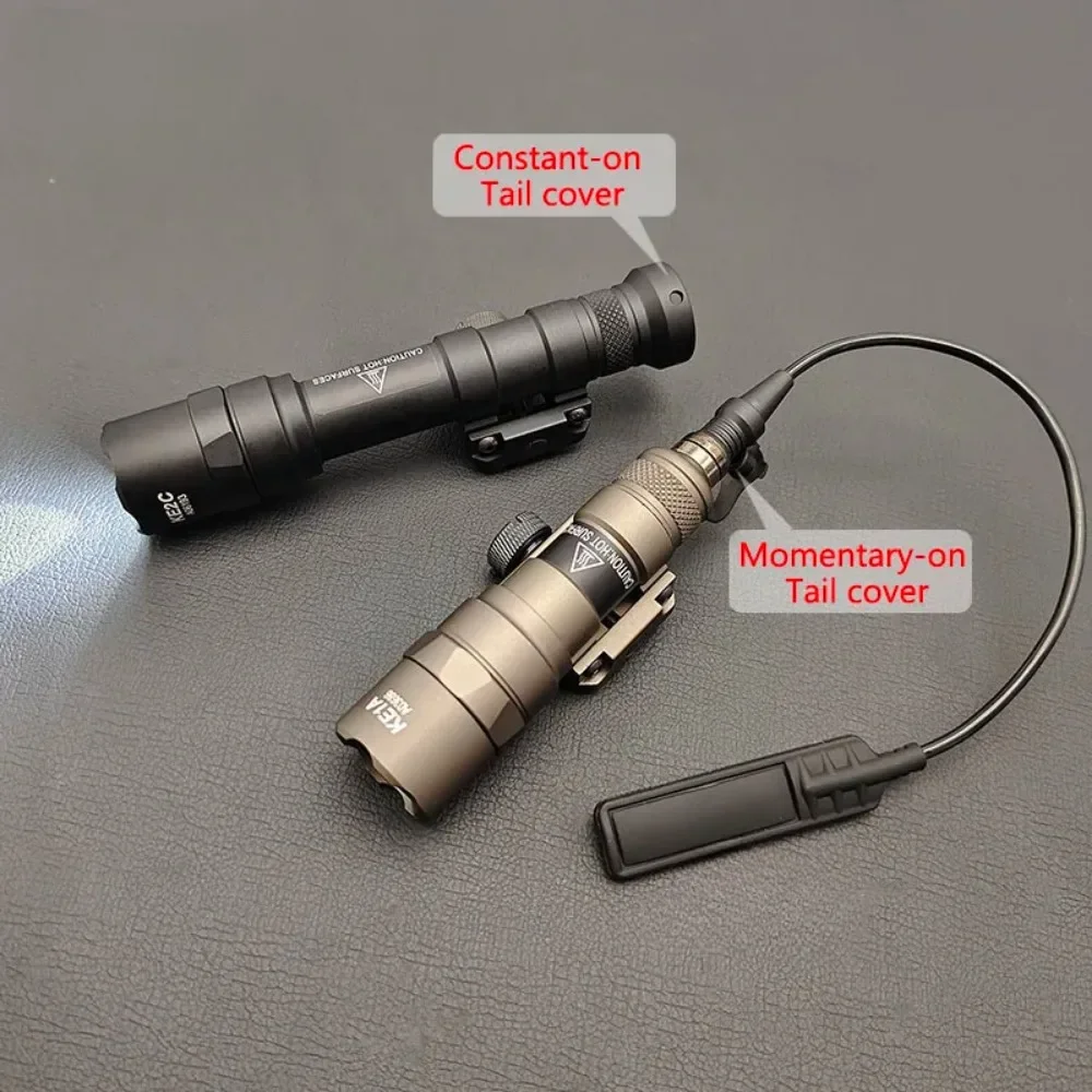 전술 SF M600B M300B Airsoft LED 손전등 Modbutton 압력 스위치 스카우트 라이플 총 무기 라이트 맞는 20mm 레일
