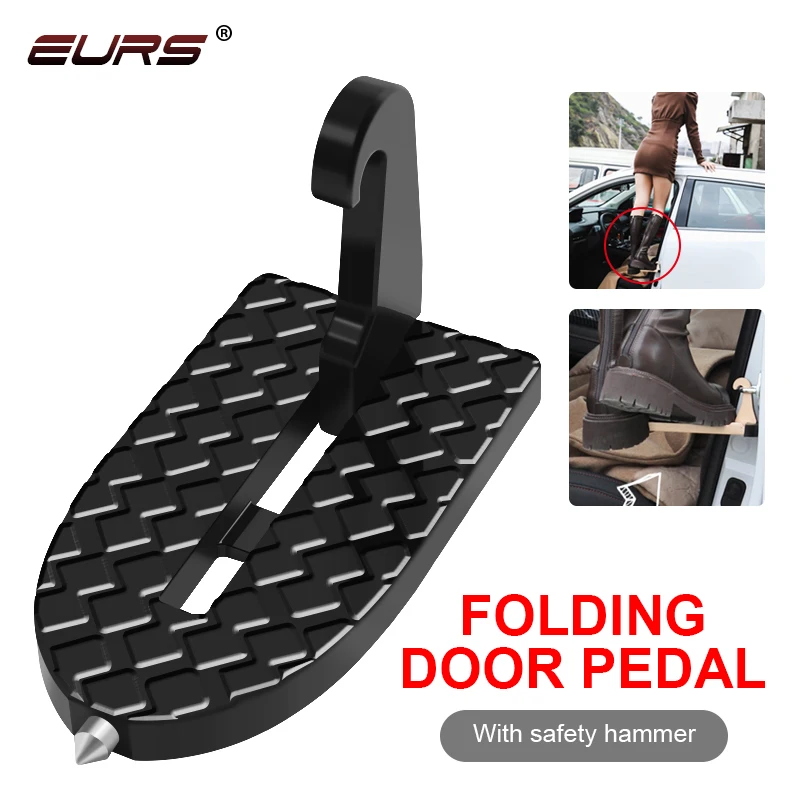 

Skidproof Car Pedal Door Hook Foldable Vehicle Ladder Rooftop Roof Rack Assistance Door Step Ladder Foot Pedal for Jeep Truck