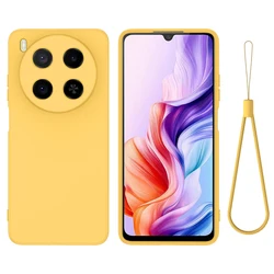 Ultra - Thin Soft Skin - Feel Silicone Case - Shockproof Anti - Fall Cover for ZTE Blade V70 Max (Yellow)