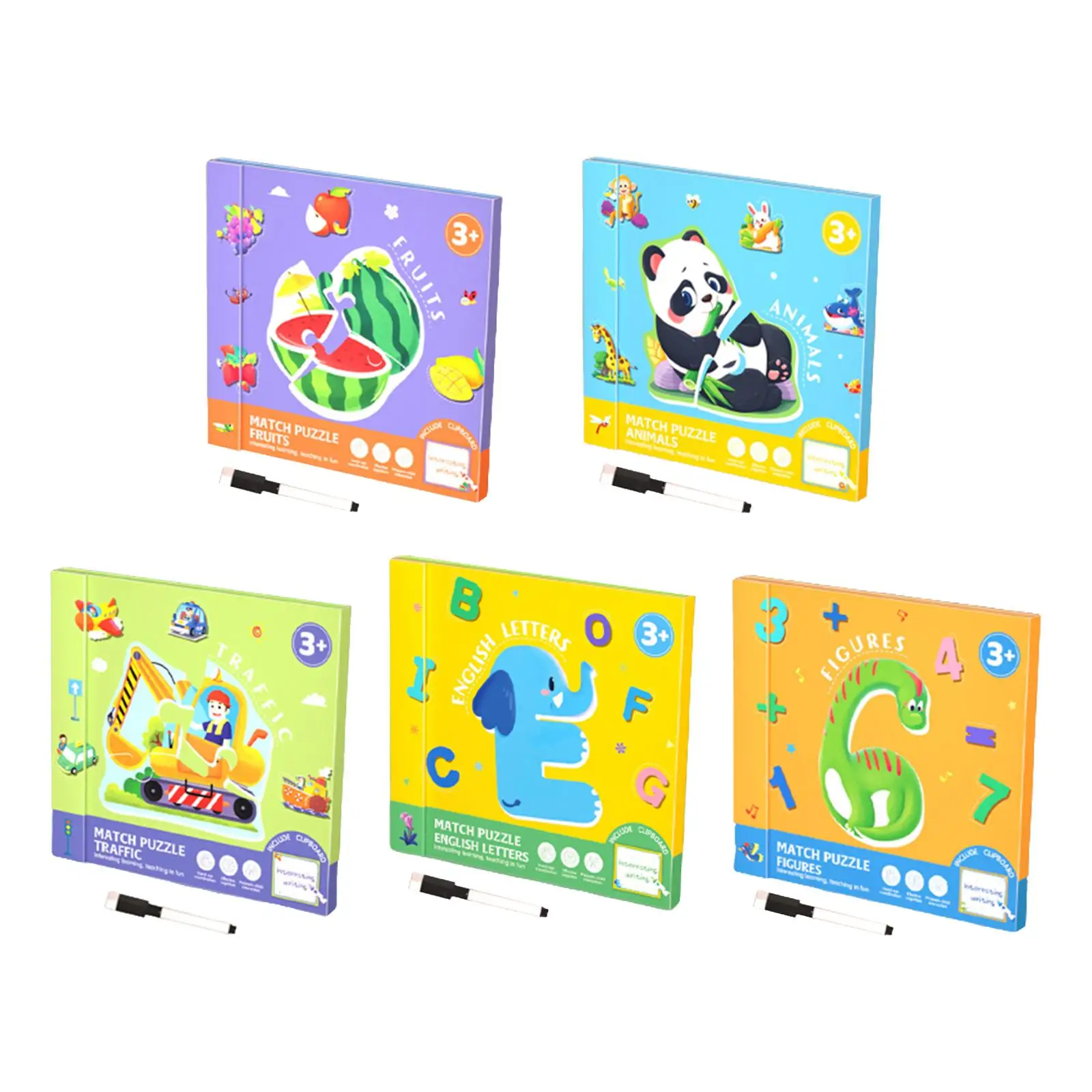 

Matching Puzzles Early Development Montessori Toys Puzzles for Preschool Kindergarten Fine Motor Skills Boy and Girl