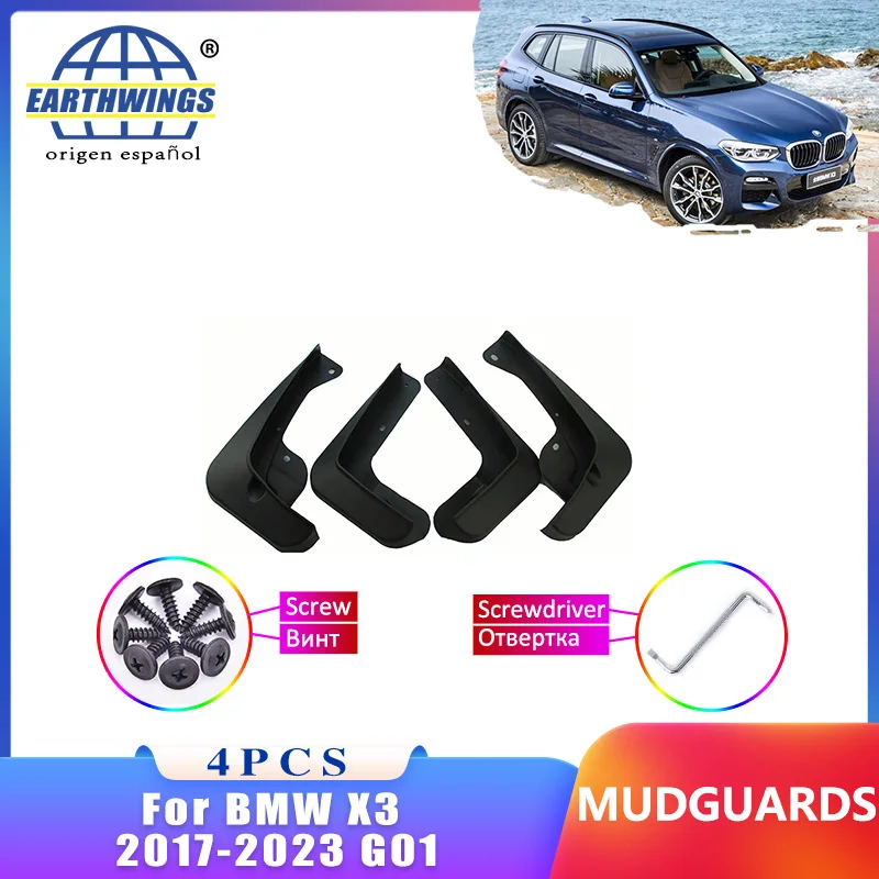 

Mudflap For BMW X3 2017-2023 G01 2020 New Mudguard Front Rear Fender Car Styling Accessorie Upgrade Version Juego Cuatro Pieza
