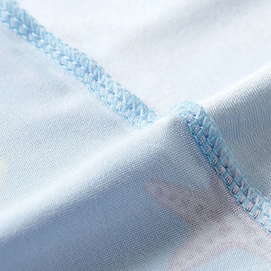 Children's Clothing Summer Short Sleeved Princess Dress Girl Mermaid Print Ice Silk Cute Sleeping Dress Sleepwear Nightgowns - Image 5