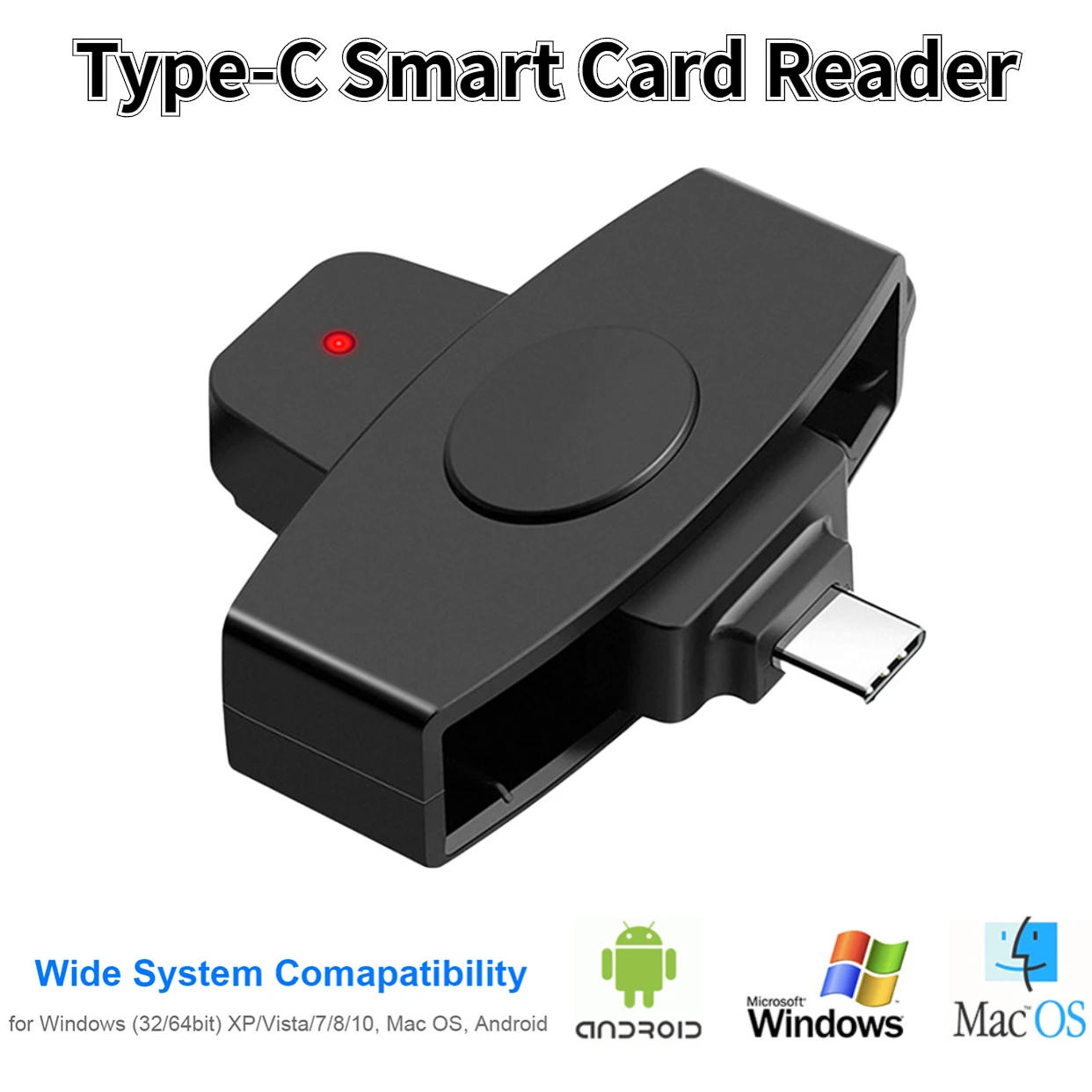 Lettore di Smart Card USB di tipo C adattatore per lettore di schede  portatile per Citizen Bank EMV SD Card esterna per Windows per Mac/Android  OS - AliExpress