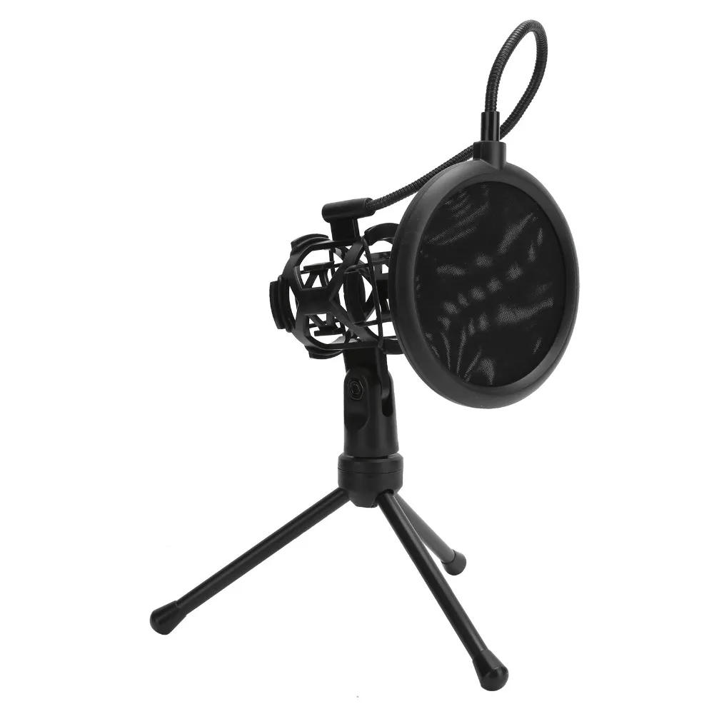 데스크탑 삼각대 스탠드 마이크 안티스프레이 필터 마이크용 삼각대 스탠드(손잡이 직경 44mm 미만)